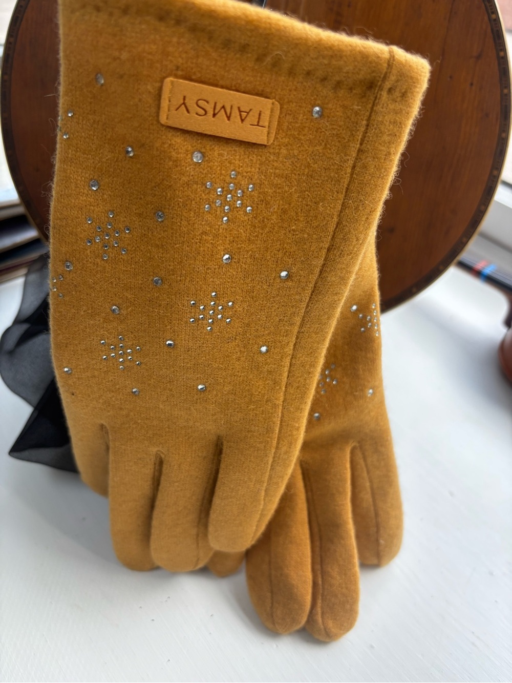 Cashmere Wool Gloves with 2 Fingers Screen Touch - nwt